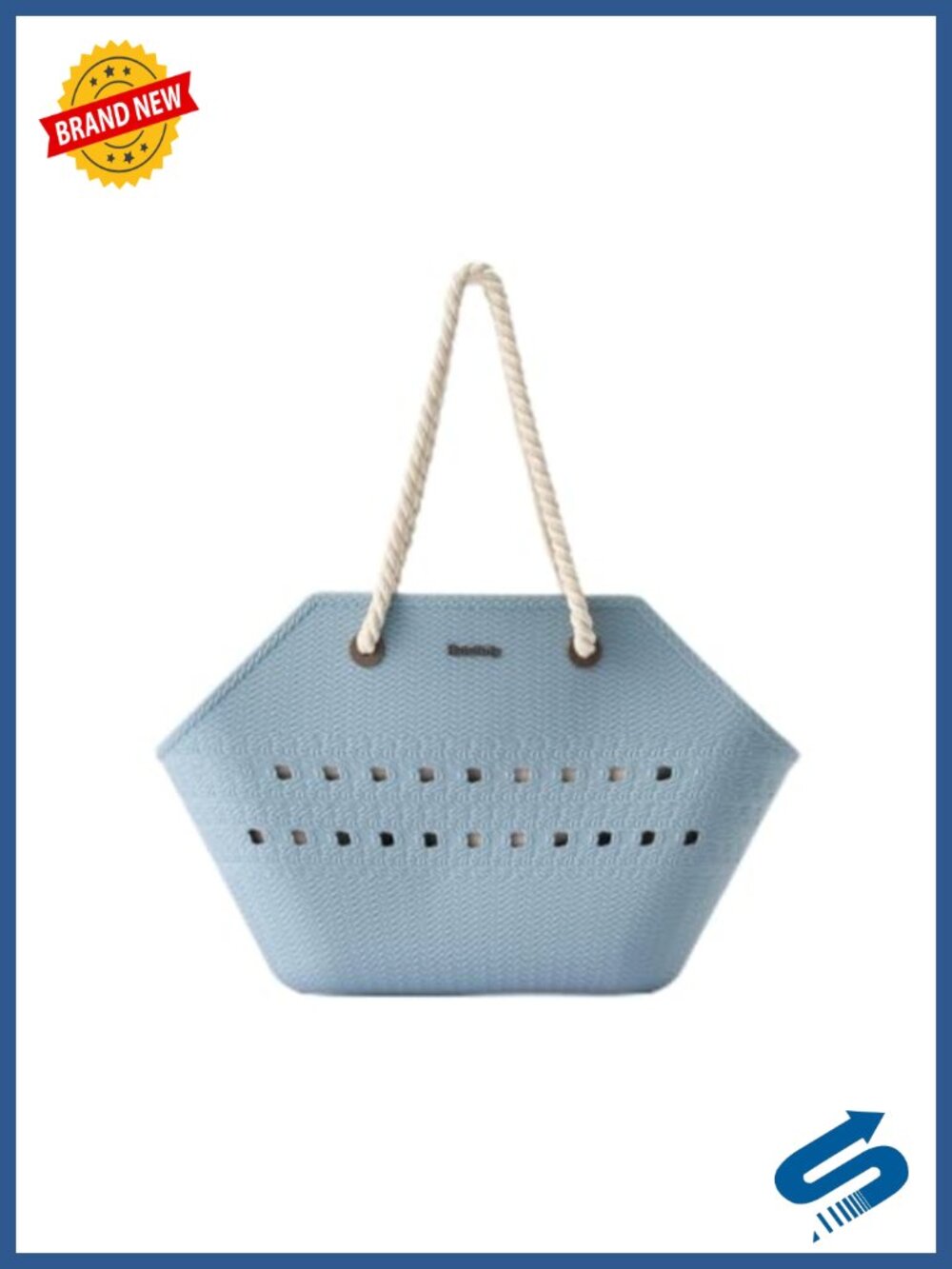 EVA Waterproof Tote Bag Lightweight Shoulder Bag with Pouch